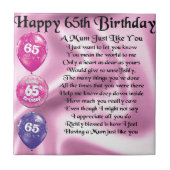 ミイラの詩-第65誕生日 タイル (正面)