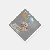 ミイラの隠れ家を治療するハロウィーントリック スタンダードカクテルナプキン (角)