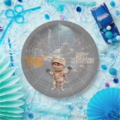 ミイラの隠れ家を治療するハロウィーントリック ペーパープレート (パーティー)