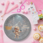 ミイラの隠れ家を治療するハロウィーントリック ペーパープレート (パーティー)