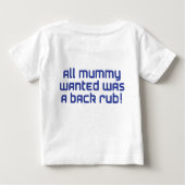 ミイラの青 ベビーTシャツ (裏面)