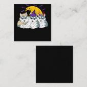 ミイラの魔女シベリアン・ハスキー犬 |ハロウィーンのプレゼント スクエア名刺 (正面/裏面)