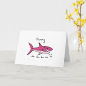 ミイラの鮫の母の日 カード (黄色い花)