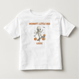 ミイラのLIttle BooミイラのスケートボードTシャツ トドラーTシャツ