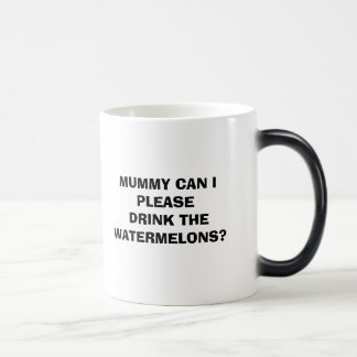 ミイラはIスイカを飲むことができますか。 モーフィングマグカップ