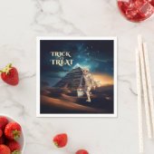 ミイラを扱うハロウィーントリック スタンダードカクテルナプキン (インサイチュ)