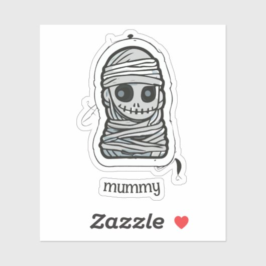 ミイラ不気味ム シール (シート)