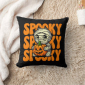 ミイラ不気味ーのハングカボチャのハロウィーン クッション (ブランケット)