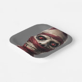 ミイラ不気味ーハローウィンパーティ怖い ペーパープレート (傾斜あり)