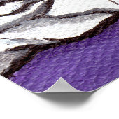 ミイラ化お洒落猫プリント ポスター (角)