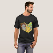 ミイラ化したパグ Tシャツ (正面フル)