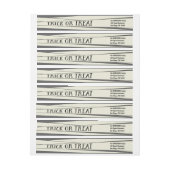 ミイラ化ハローウィンパーティ招待状 ラップアラウンドラベル (シート)