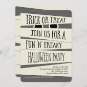 ミイラ化ハローウィンパーティ招待状 招待状 (正面/裏面)