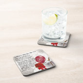 ミイラ及びパパの詩-第40結婚記念日 コースター (右側)