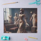 ミイラ女王スティームパンクビクトリアンゴシックの切り離し 薄葉紙 (クラフト)