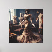 ミイラ女王ステームパンクビクトリアンゴシック キャンバスプリント (正面)