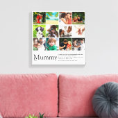 ミイラ定義引用文写真コラージュ キャンバスプリント (インサイチュ (リビング))