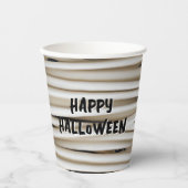 ミイラ巻き包帯ラッピングハロウ不気味ェイン 紙コップ (正面)