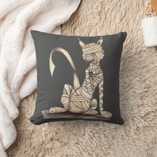 ミイラ猫 クッション (ブランケット)