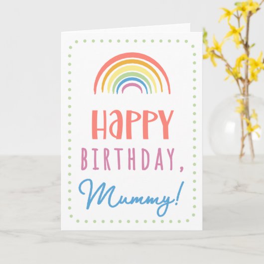 ミイラ誕生日カード カード (黄色い花)