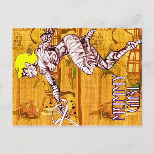 ミイラ・ガール・マカブル神秘の愛人 ポストカード (正面)