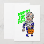 ミイラ, ハロウィン, ハロウィンジョー・バイデン 招待状 (正面/裏面)