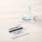 ミイラ |ハロウィーンのベビーシャワー スクエアペーパーコースター (インサイチュ)