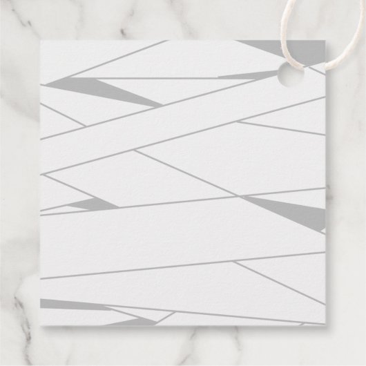 ミイラ |ハロウィーンのベビーシャワー フェイバータグ (裏面)