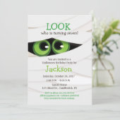 ミイラ·ハロウィーン誕生日パーティーの招待 招待状 (スタンド正面)