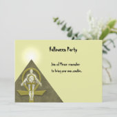 ミイラ-ハローウィンパーティの招待状 招待状 (スタンド正面)