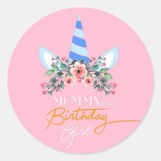 ミイラ・ユニコーン ラウンドシール (正面)