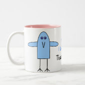 ミイラ、私はこの大いに愛します! ツートーンマグカップ (左)