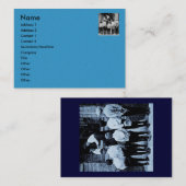 ミイラ! (青緑色) 名刺 (正面/裏面)