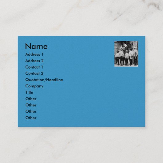 ミイラ! (青緑色) 名刺 (正面)