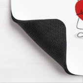 ミイラI愛uこの多く マウスパッド (コーナー)