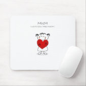 ミイラI愛uこの多く マウスパッド (マウス)