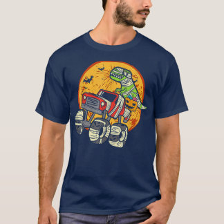 ミイラTレックスモンスタートラックディーノトドラーボーイズハロー Tシャツ