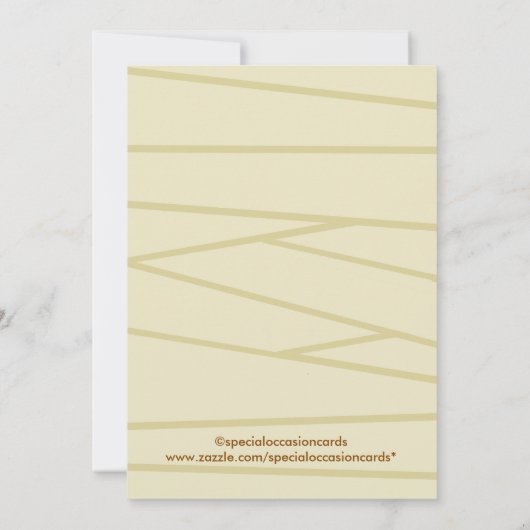 ミイ不気味ミーヘッドハローウィンパーティ招待状 招待状 (裏面)