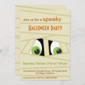 ミイ不気味ミーヘッドハローウィンパーティ招待状 招待状 (正面/裏面)