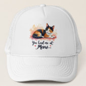 ミウウォーターで飼っていたカリコ猫 キャップ (正面)