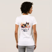 ミウウォーターで飼っていたカリコ猫 Tシャツ (裏面フル)