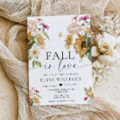 ミウスサンフラワー秋インラブオータムブライダルシャワー 招待状