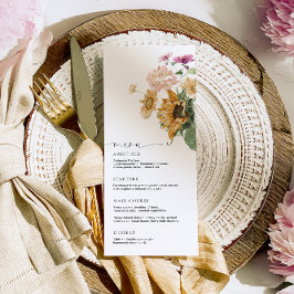 ミウスサンフラワー秋フローラロングメニュー&サンキュー メニュー