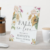 ミウスサンフラワー秋ブライダルシャワーウェルカムサイン 台座サイン (インサイチュ)