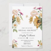 ミウスサンフラワー秋秋ブライダルシャワー 招待状 (正面)