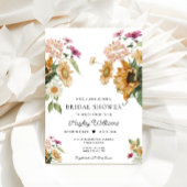 ミウスサンフラワー秋秋ブライダルシャワー 招待状