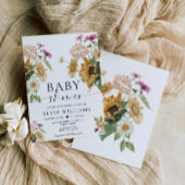 ミウスサンフラワー秋秋ベビーシャワー 招待状