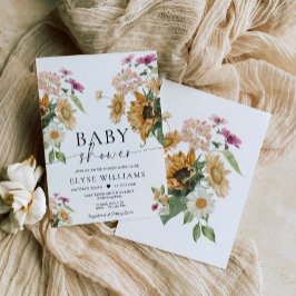 ミウスサンフラワー秋秋ベビーシャワー 招待状