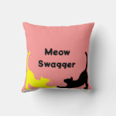 ミウスワガー動物のペット猫エレガントかわいいモダン クッション (裏面)