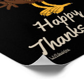 ミウミウハッピーサンクスギビングおもしろいホリディギフト ポスター (角)